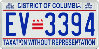 DC license plate EV3394