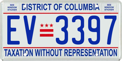 DC license plate EV3397