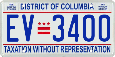 DC license plate EV3400