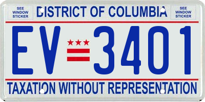 DC license plate EV3401