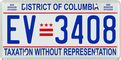 DC license plate EV3408