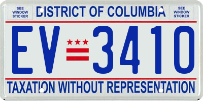 DC license plate EV3410