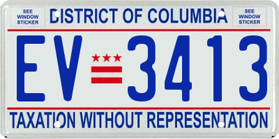 DC license plate EV3413
