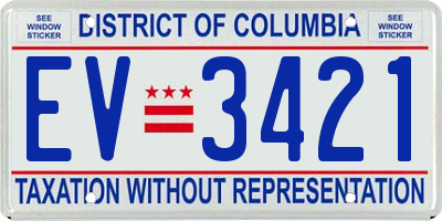 DC license plate EV3421