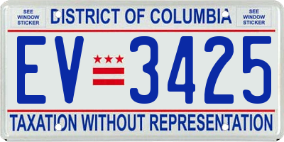 DC license plate EV3425