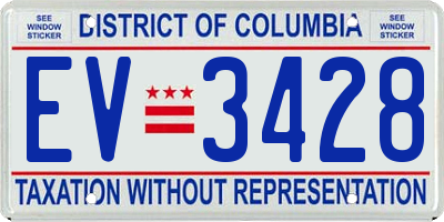 DC license plate EV3428