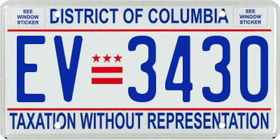 DC license plate EV3430