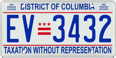 DC license plate EV3432