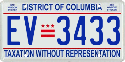 DC license plate EV3433