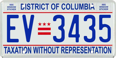 DC license plate EV3435