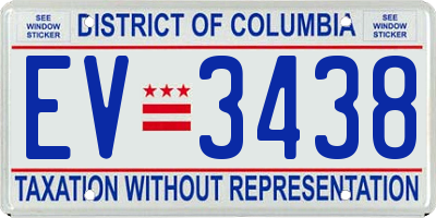 DC license plate EV3438