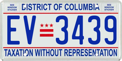 DC license plate EV3439