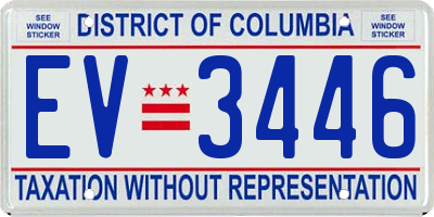 DC license plate EV3446