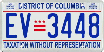 DC license plate EV3448