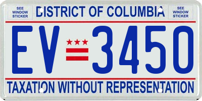 DC license plate EV3450
