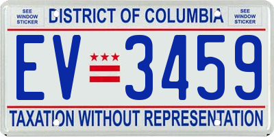 DC license plate EV3459