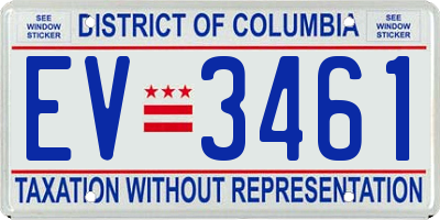 DC license plate EV3461