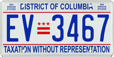 DC license plate EV3467