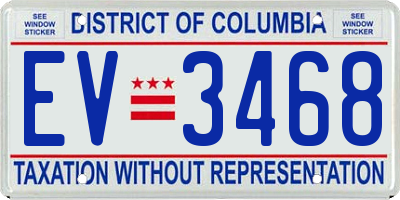 DC license plate EV3468