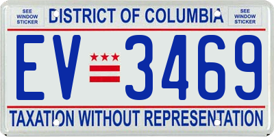 DC license plate EV3469