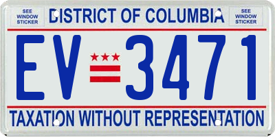 DC license plate EV3471