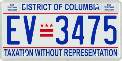 DC license plate EV3475