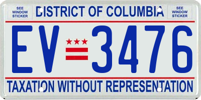 DC license plate EV3476