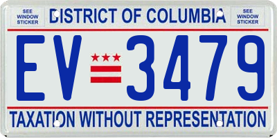 DC license plate EV3479
