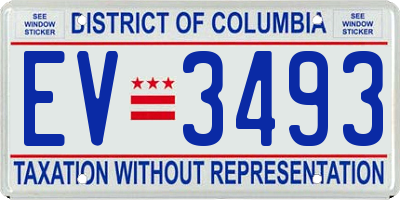 DC license plate EV3493