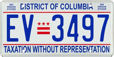 DC license plate EV3497