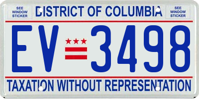 DC license plate EV3498