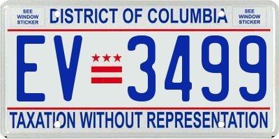 DC license plate EV3499