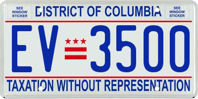 DC license plate EV3500
