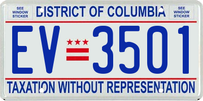 DC license plate EV3501