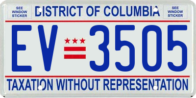 DC license plate EV3505