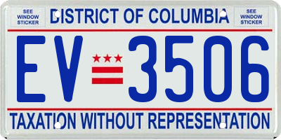 DC license plate EV3506