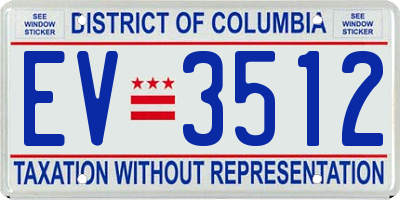 DC license plate EV3512