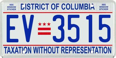 DC license plate EV3515
