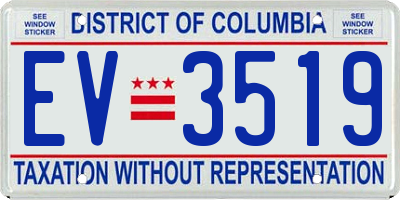 DC license plate EV3519