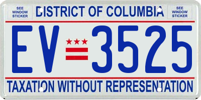 DC license plate EV3525