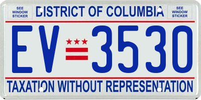 DC license plate EV3530