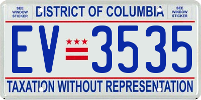 DC license plate EV3535