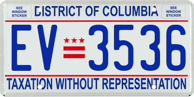 DC license plate EV3536