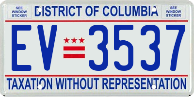 DC license plate EV3537