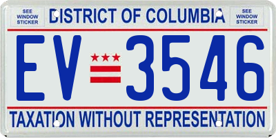 DC license plate EV3546