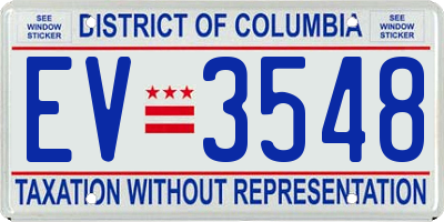 DC license plate EV3548