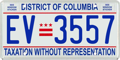 DC license plate EV3557