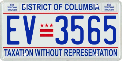 DC license plate EV3565