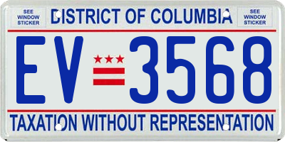 DC license plate EV3568