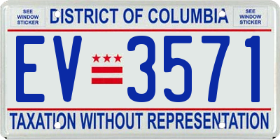 DC license plate EV3571